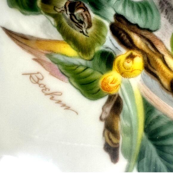 Edward Marshall Boehm "Bird of Peace" 1972 Gold RIm 13" Plate Presentation Box - Picture 12 of 13